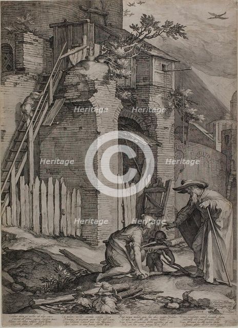 The Prophet Elie Arriving at the House of Sareptas' Widow, 1604. Creator: Jan Saenredam.