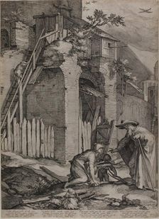 The Prophet Elie Arriving at the House of Sareptas Widow, 1604. Creator: Jan Saenredam