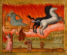 The prophet Elijah and scenes from his life, c.1700. Creator: Bulgarian School