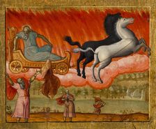 The prophet Elijah and scenes from his life, c.1700. Creator: Bulgarian School