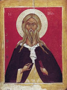 The Prophet Elijah, end 14th - early 15th century. Creator: Russian icon