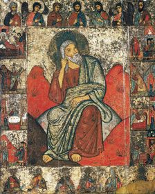 The Prophet Elijah in the Wilderness with Scenes from His Life and Deesis, 13th- first third of 14th Creator: Russian icon