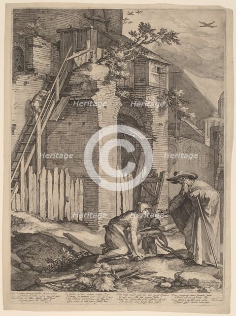 The Prophet Elijah with the Widow of Zarephath, 1604. Creator: Jan Saenredam.