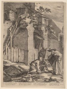 The Prophet Elijah with the Widow of Zarephath, 1604. Creator: Jan Saenredam