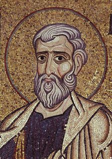 The Prophet Haggai (Detail of Interior Mosaics in the St. Mark's Basilica), 12th century. Artist: Byzantine Master