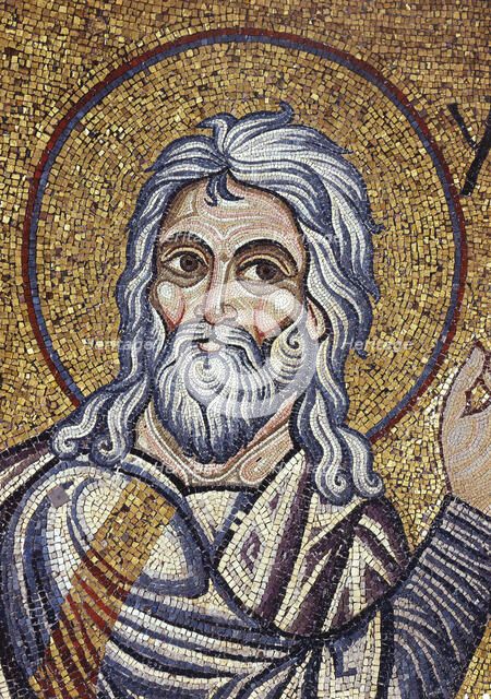 The Prophet Isaiah (Detail of Interior Mosaics in the St. Mark's Basilica), 12th century. Artist: Byzantine Master  