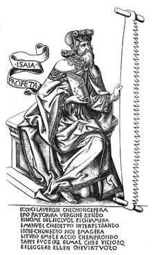 The prophet Isaiah with the instrument of his martyrdom, 15th century, (1870)