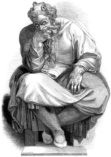 The Prophet Jeremiah, 1844. Creator: W. J. Linton