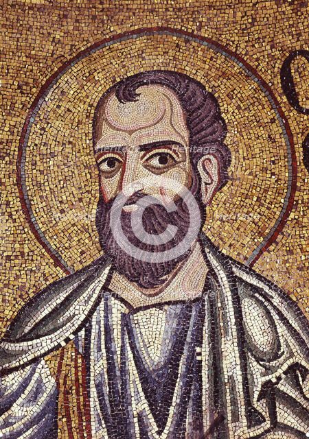 The Prophet Malachi (Detail of Interior Mosaics in the St. Mark's Basilica), 12th century. Artist: Byzantine Master  
