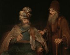 The prophet Nathan admonishes King David. Creator: Gelder, Aert de (1645-1727)
