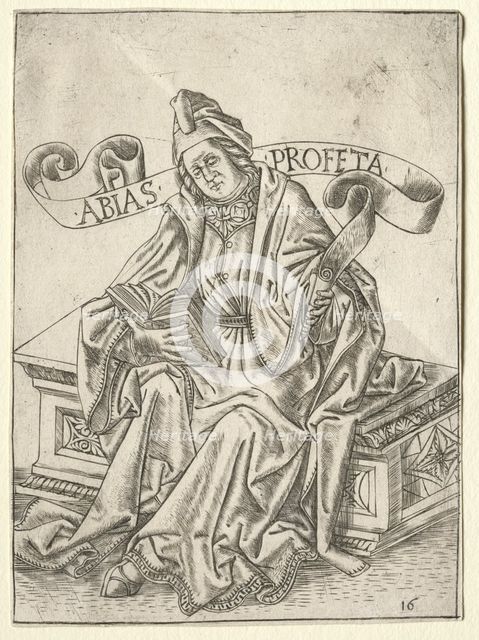 The Prophets: Obadiah, c. 1470-1475. Creator: Baccio Baldini (Italian, c. 1436-1487), attributed to.