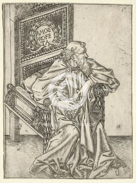 The Prophets: Amos, c. 1470-1475. Creator: Baccio Baldini (Italian, c. 1436-1487), attributed to.