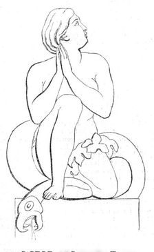 The proposed decorations of the new Houses of Parliament; Paradise Regained - Flaxman, 1844. Creator: Unknown