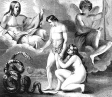 The proposed decorations of the new Houses of Parliament; Paradise; ...The Curse, 1844. Creator: Unknown