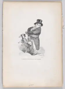 The Proprietor from Scenes from the Private and Public Life of Animals, ca. 1837-47. Creator: Andrew Best Leloir