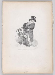 The Proprietor from Scenes from the Private and Public Life of Animals, ca. 1837-47. Creator: Andrew Best Leloir