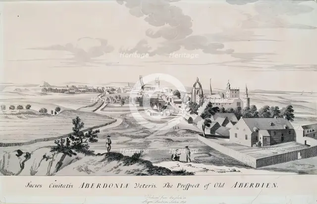 The Prospect of Old Aberdeen, 1814. Creator: Unknown.