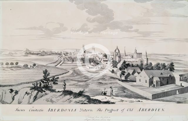 The Prospect of Old Aberdeen, 1814. Creator: Unknown.