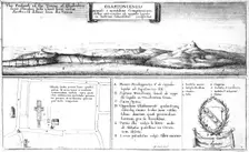 The Prospect of the Towne of Glastonbury late 17th century. Artist: Wenceslaus Hollar
