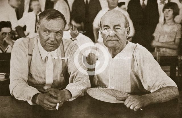 'The Protagonists of Dayton', Tennessee, USA, 1925. Creator: Unknown.