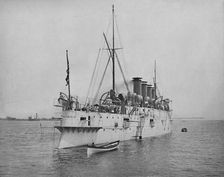 The Protected Cruiser "Columbia". c1897. Creator: Unknown