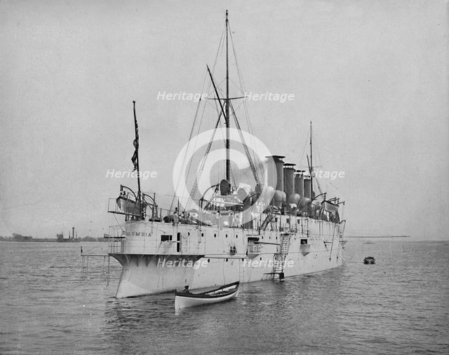 'The Protected Cruiser "Columbia".', c1897. Creator: Unknown.