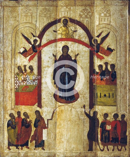 The Protection of the Mother of God (Pokrov), c1399.  Creator: Russian icon.