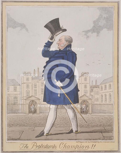 'The Protestant's Champion!!', 1825. Artist: Isaac Robert Cruikshank