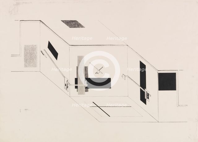 The Proun Room. Sheet 5 of the I Kestner portfolio, 1923. Creator: Lissitzky, El (1890-1941).