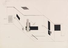 The Proun Room. Sheet 5 of the I Kestner portfolio, 1923. Creator: Lissitzky, El (1890-1941)