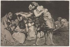 The Proverbs: Matrimonial Folly, 1864. Creator: Francisco de Goya (Spanish, 1746-1828)