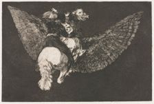 The Proverbs: Flying Folly, 1864. Creator: Francisco de Goya (Spanish, 1746-1828)