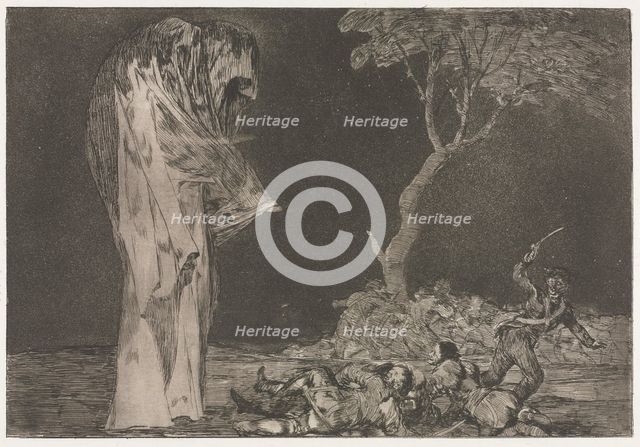 The Proverbs: Folly of Fear, 1864. Creator: Francisco de Goya (Spanish, 1746-1828).
