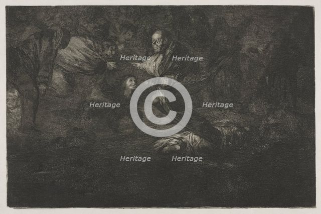 The Proverbs: God Creates Them and They Join Up Together, 1864. Creator: Francisco de Goya (Spanish, 1746-1828).