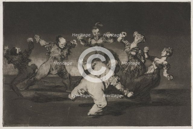 The Proverbs: If Marion Will Dance, Then She Has to Take the Consequences, 1864. Creator: Francisco de Goya (Spanish, 1746-1828).