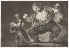 The Proverbs: Simpleton, 1864. Creator: Francisco de Goya (Spanish, 1746-1828)