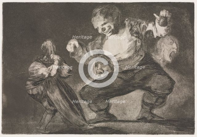 The Proverbs: Simpleton, 1864. Creator: Francisco de Goya (Spanish, 1746-1828).