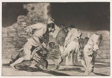 The Proverbs: The Folly of Fury, 1864. Creator: Francisco de Goya (Spanish, 1746-1828)