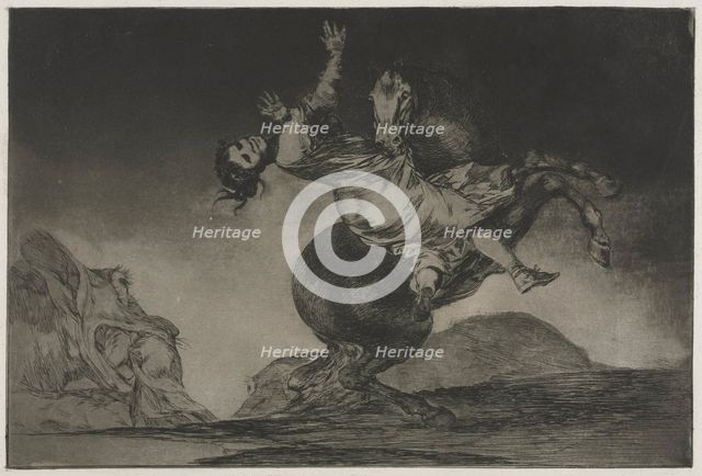 The Proverbs: The Horse-Abductor, 1864. Creator: Francisco de Goya (Spanish, 1746-1828).