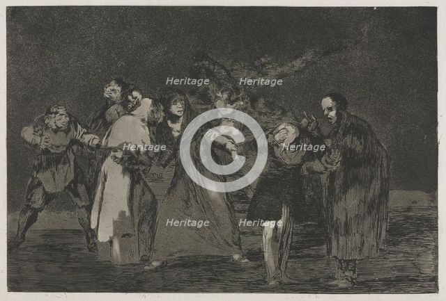 The Proverbs: Wounds Heal Quicker Than Hasty Words, 1864. Creator: Francisco de Goya (Spanish, 1746-1828).