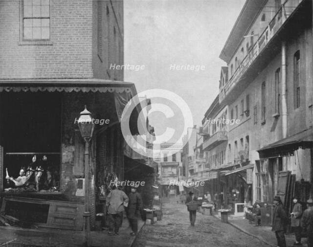 'The Provision Market, Chinatown, San Francisco', 19th century. Artist: Unknown.