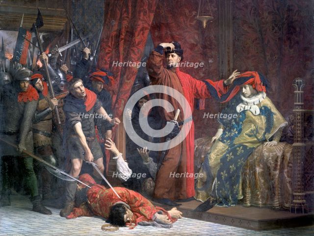 'The Provost of Merchants .. and His Heir Apparent Charles', 1879. Artist: Lucien Etienne Melingue