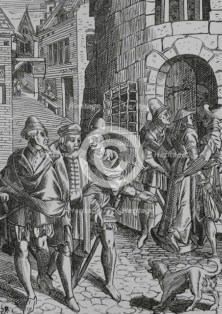 The Provost's prison, Rue de la Tannerie, Paris, France, 1596, (1878).  Creator: Unknown.