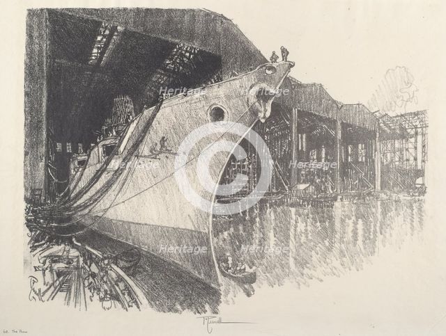The Prow, 1917. Creator: Joseph Pennell.