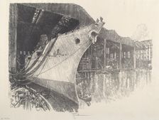 The Prow, 1917. Creator: Joseph Pennell