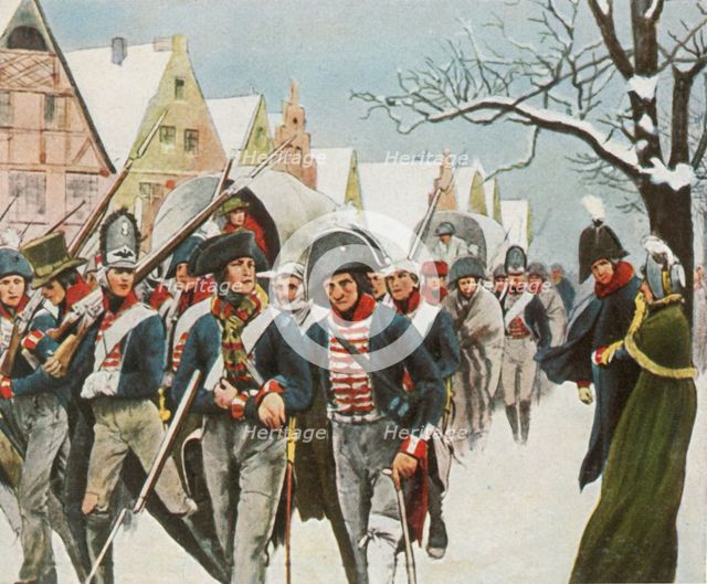 The Prussian king and queen in Memel, 14 January 1807, (1936). Creator: Unknown.