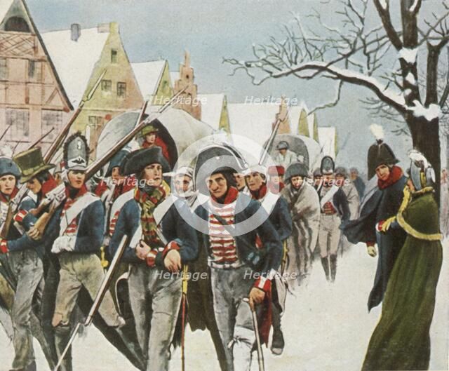 The Prussian king and queen in Memel, 14 January 1807, (1936). Creator: Unknown.