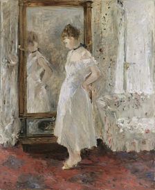 The Psyche mirror, 1876. Creator: Berthe Morisot