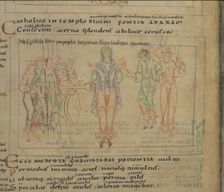 The Psychomachia by Prudentius, 11th century. Artist: Anonymous master