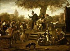 The quack, 1650-1660. Creator: Jan Steen